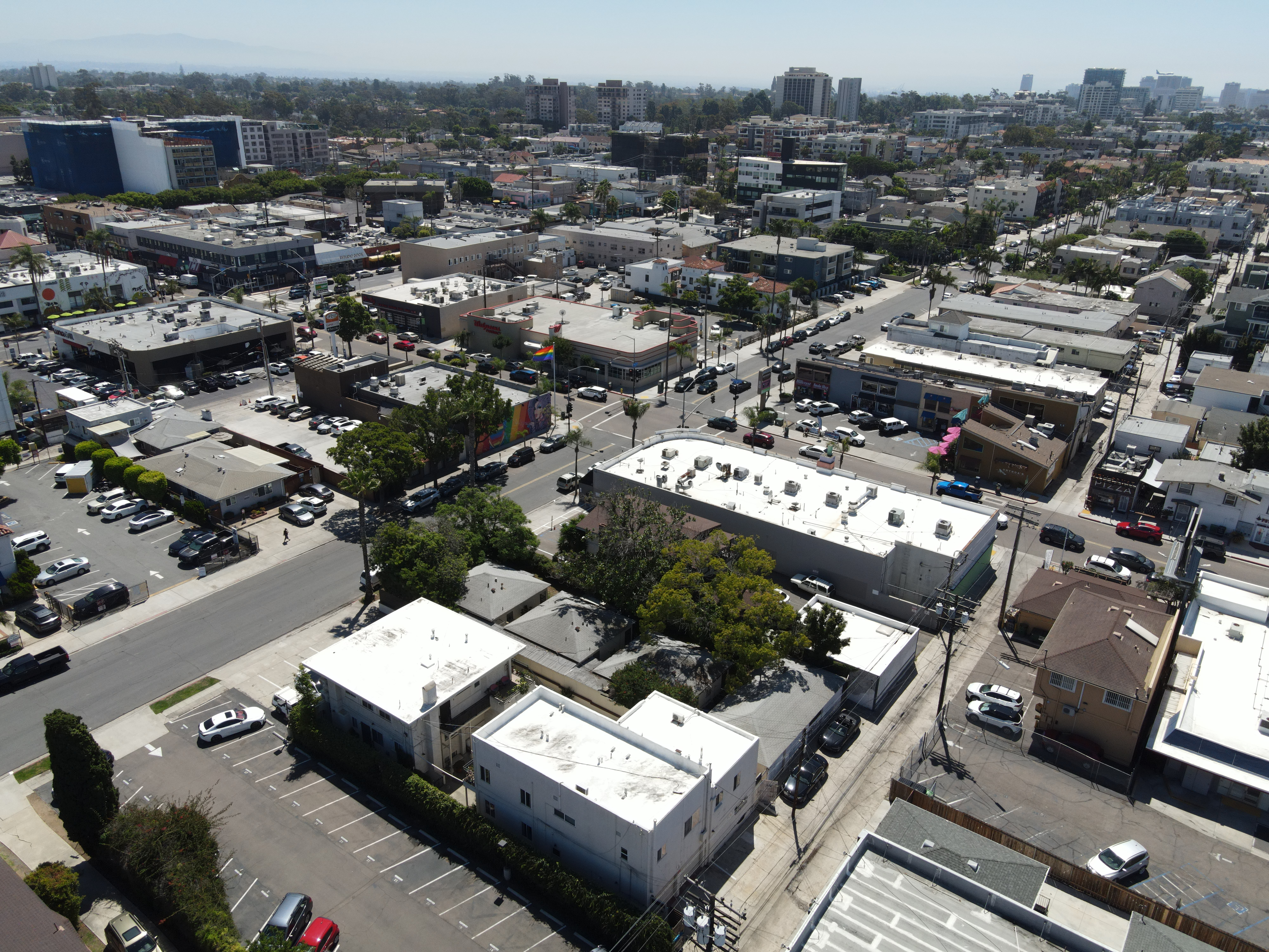 Drone aerial mapping of a developed area